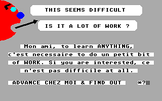 Franglais II atari screenshot